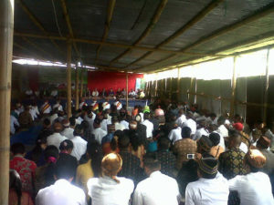 Foto: Ratusan peserta menghadiri acara puncak HPS di Lawir, Matim