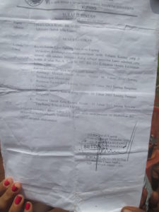 Foto: Surat Perintah Setda Kota Kupang