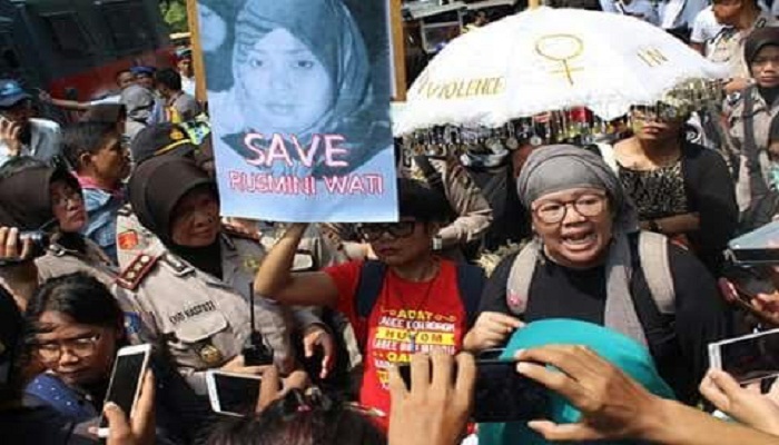 Komite Aksi Internasional Women’s Day Kecam Tindakan Represif di Kedutaan Arab Saudi