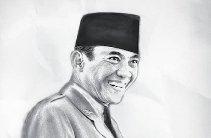 Sketsa Gambar Soekarno Hatta - Contoh Sketsa Gambar
