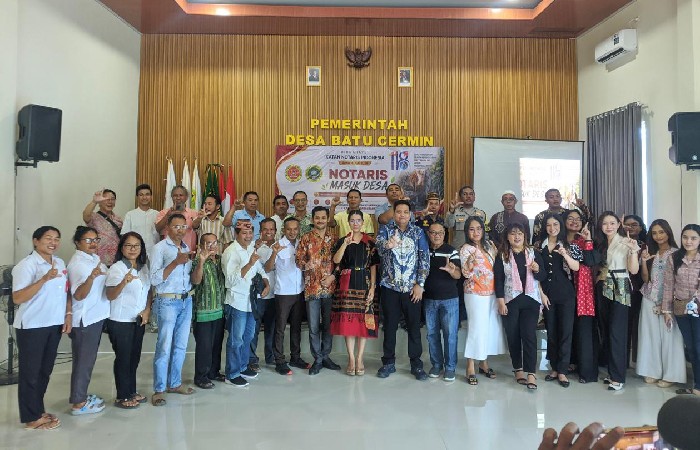 Pengda INI dan IPPAT Manggarai Barat Sosialisasikan Hukum Pertanahan di Desa Batu Cermin