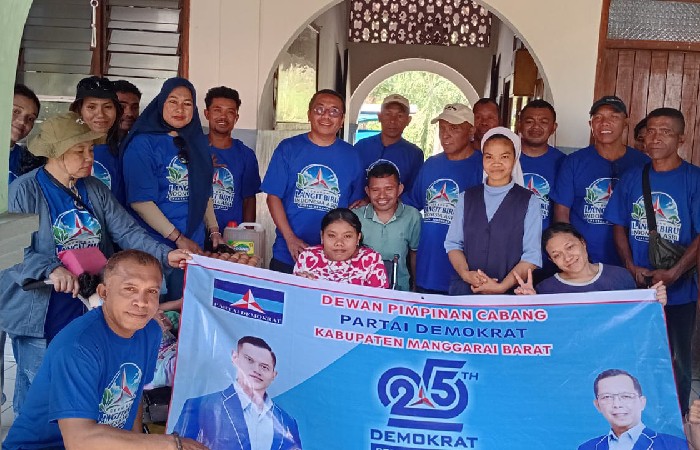 HUT ke-25 Demokrat, DPC Mabar Soroti Kiprah SBY dan Aksi Peduli Lingkungan