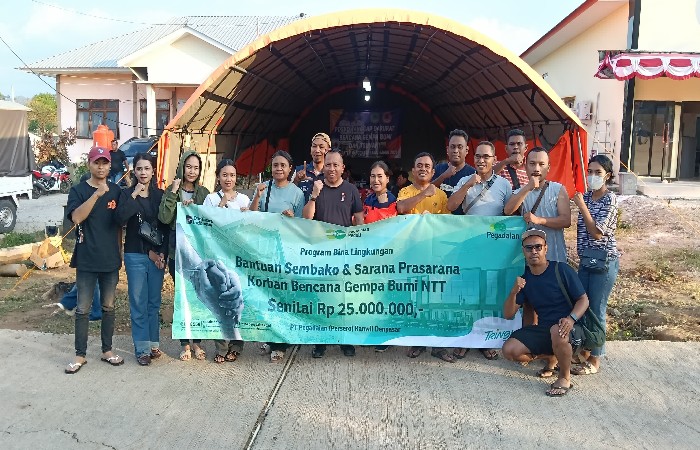 Pegadaian Salurkan Sembako hingga Perlengkapan Tidur untuk Warga Terdampak Gempa Flores