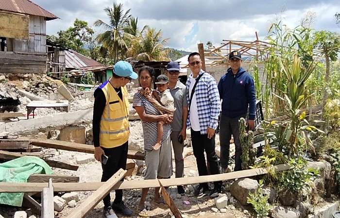 PUPR NTT Verifikasi 300 Rumah Terdampak Gempa di Desa Golo Mendo